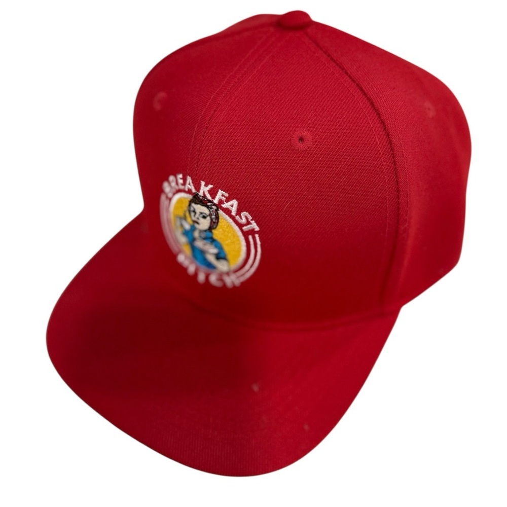 Breakfast B&$@h Red SnapBack Baseball Cap